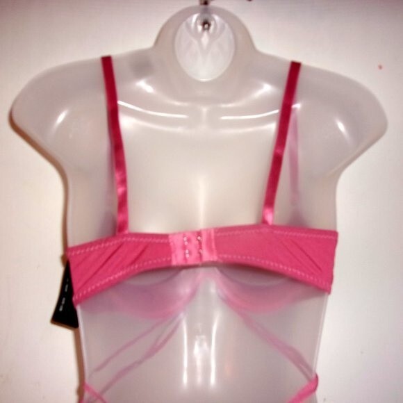 Youmita 40C Mauvewood Metallic Lace Bra & XL Coordinating Boyshort NWT - Picture 8 of 15